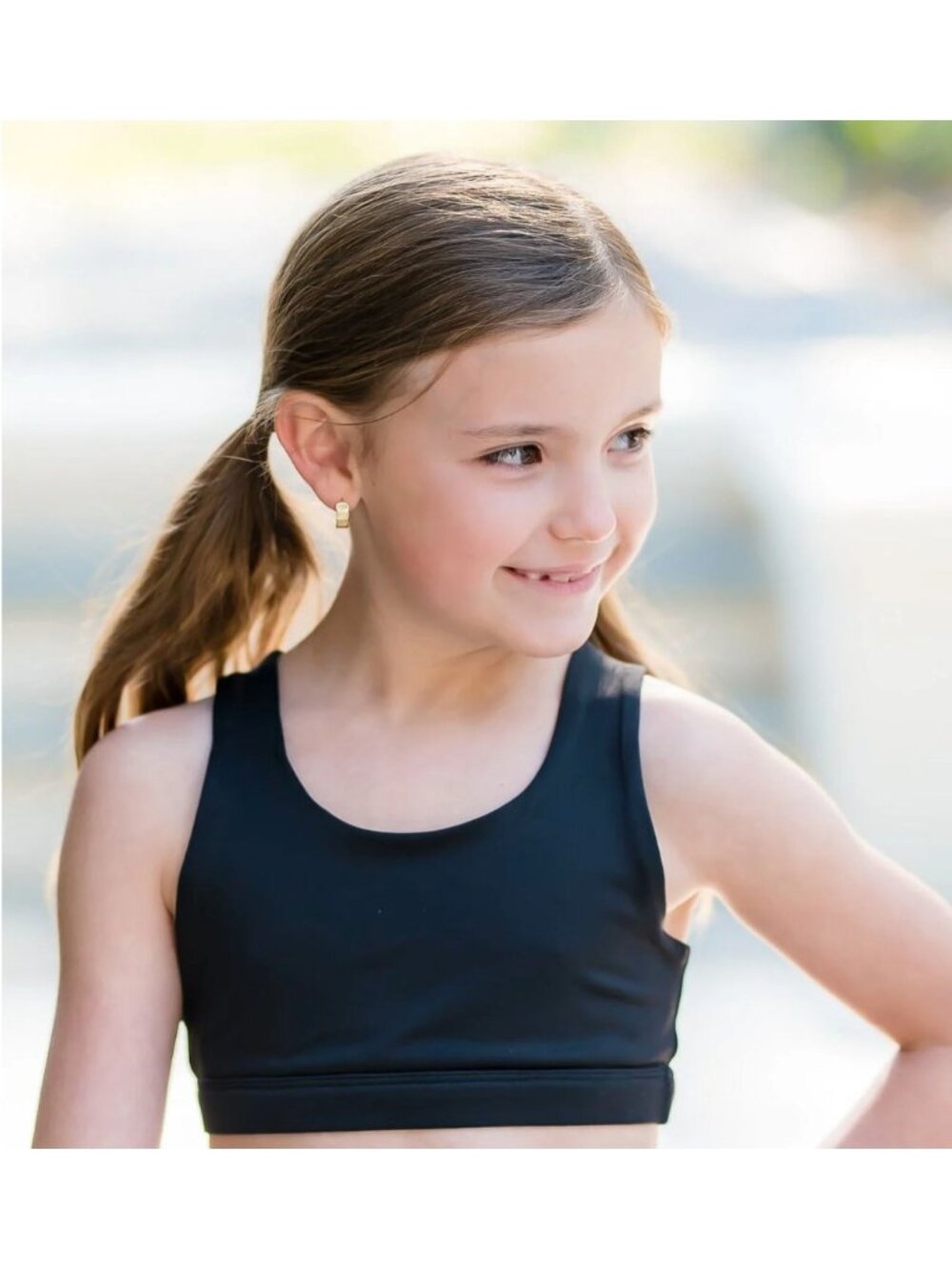 Girls Honesty Sports Bra BLACK NWT Size LARGE ( 12 - 14 ) NWT $32